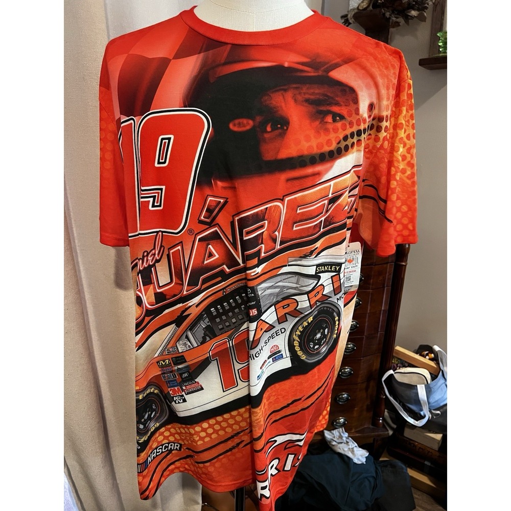 Joe Gibbs Racing David Suarez Xl Large Graphics Front And Back Nwt